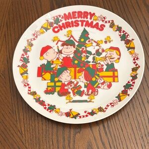 Vintage Peanuts Characters Decorative Plate